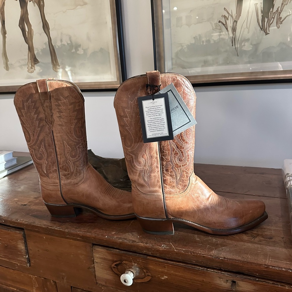 NWT LUCCHESE CREYTON COWBOY BOOTS